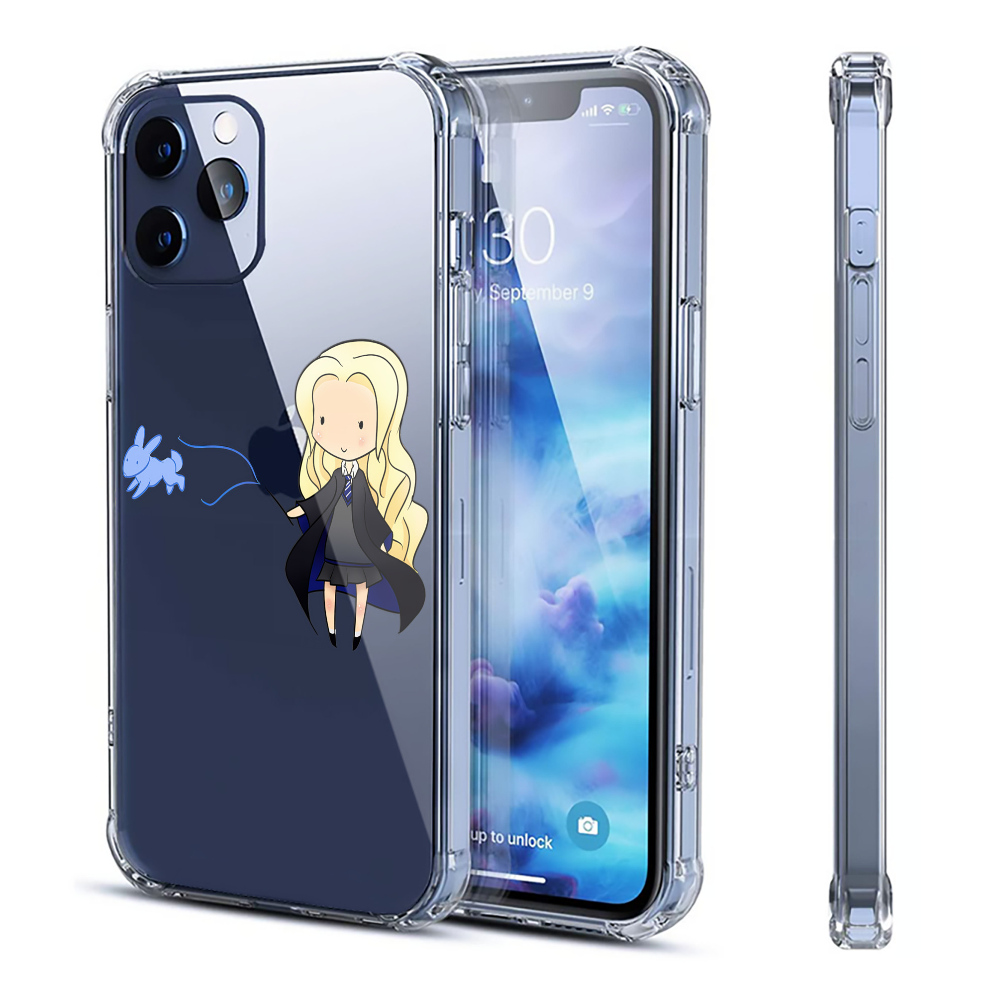 （画像用） Harry Potter ハリー・ポッターシリーズ 【iPhone 12シリーズ対応】透明スマホケース（クリアソフトケース）